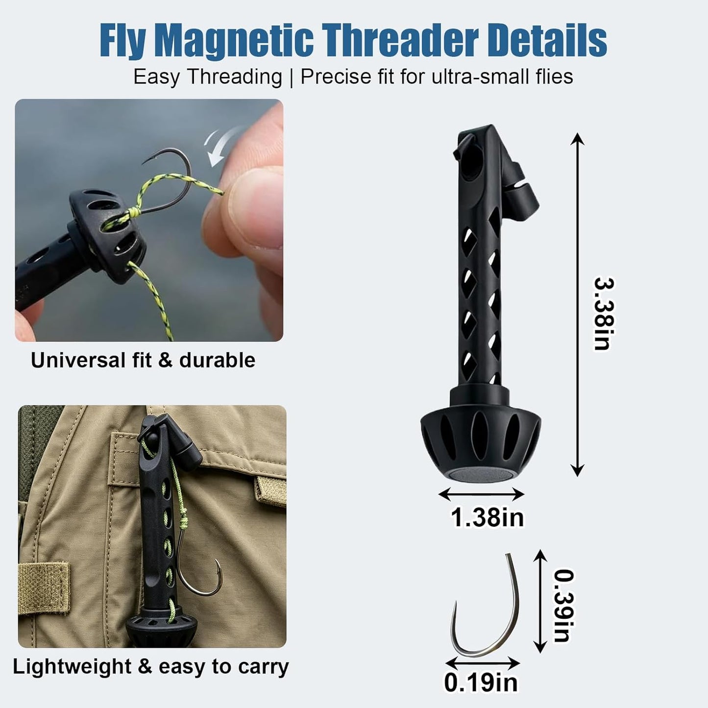 Magnetic Fly Threader & Knot Tying Tool