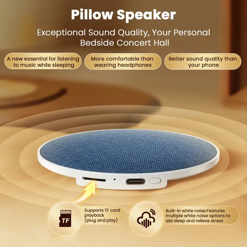 Ultra-Thin Bluetooth Pillow Speaker