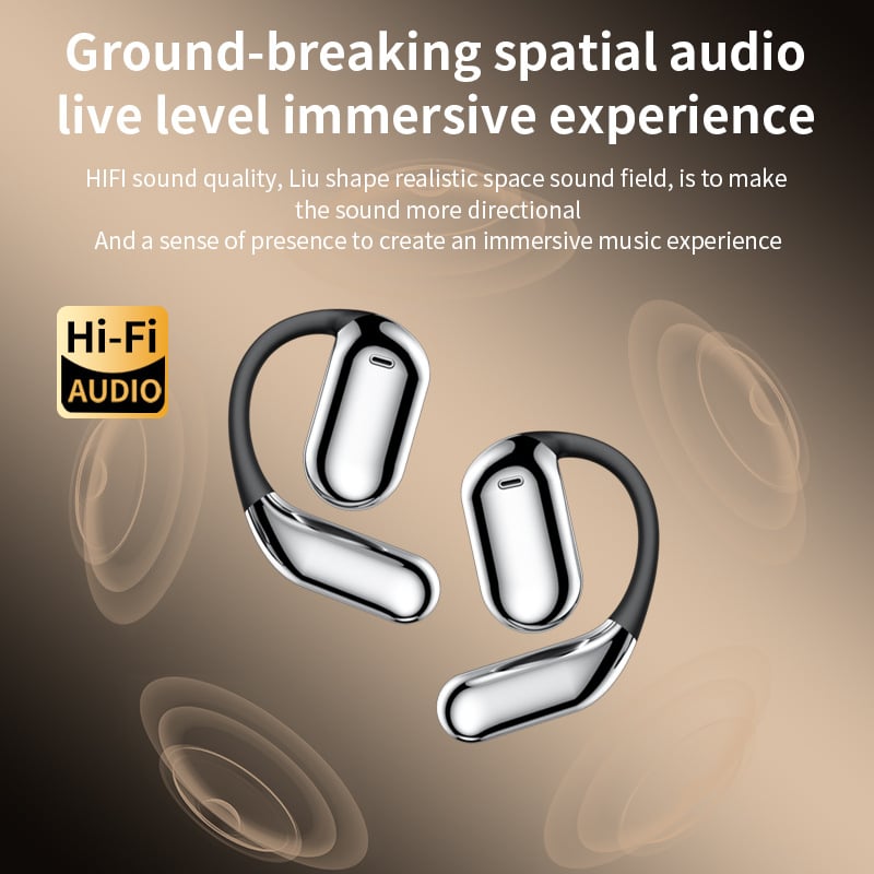 🔥Special Price $12.99 Only Today!!!⏰🔥True Powerful Bluetooth 5.4 Open Ear Earbuds, IPX5 Waterproof