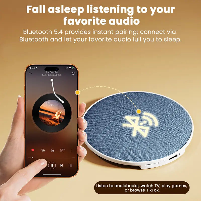 Ultra-Thin Bluetooth Pillow Speaker