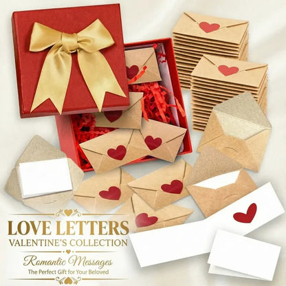 🏆Valentine's Day Pre-Sale Save 49%💌DIY Love Notes Box - Mini Blank Cards & Envelopes for Him/Her💕