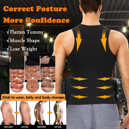Neoprene Sauna Zipper Waist Trainer Vest Tank Top Trimmer Body Shaper