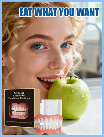 [Over 300,000 users worldwide] Full-mouth bone-supported denture set