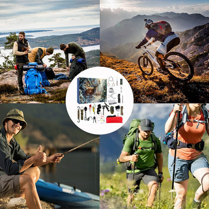 Vicigift 2025 Outdoor Survival 24-Tool Kit Advent Calendar