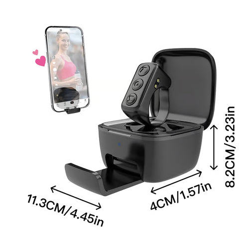 Scrolling Ring Bluetooth Remote Control with Phone holder