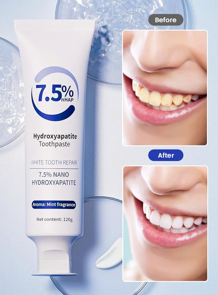 HYDROXYAPATITE TOOTHPASTE 🦷Enhanced Teeth Whitening and Protection