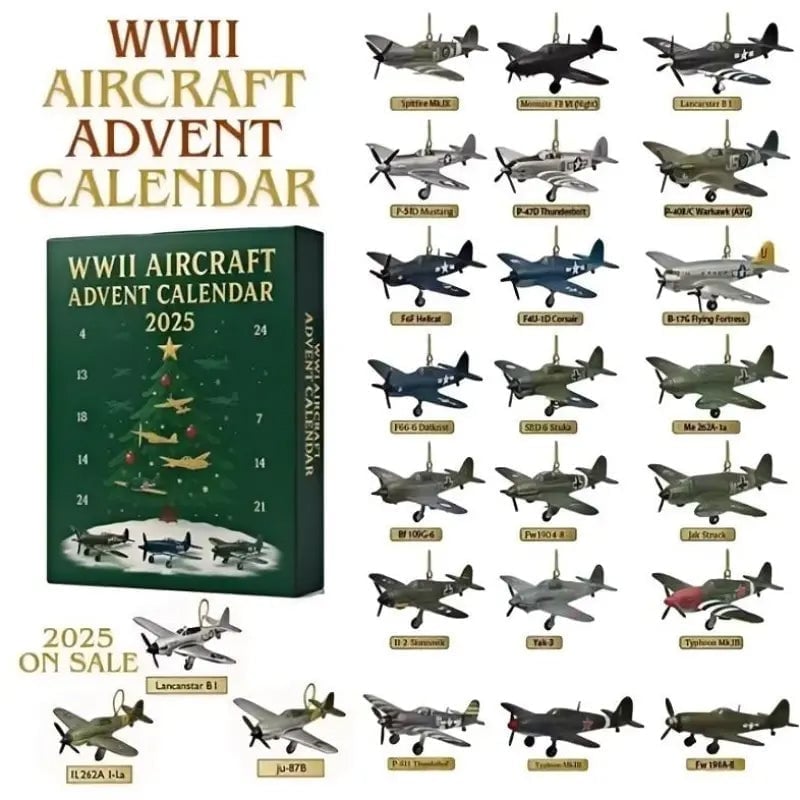 🔥2025 Aircraft Advent Calendar World War II Plane