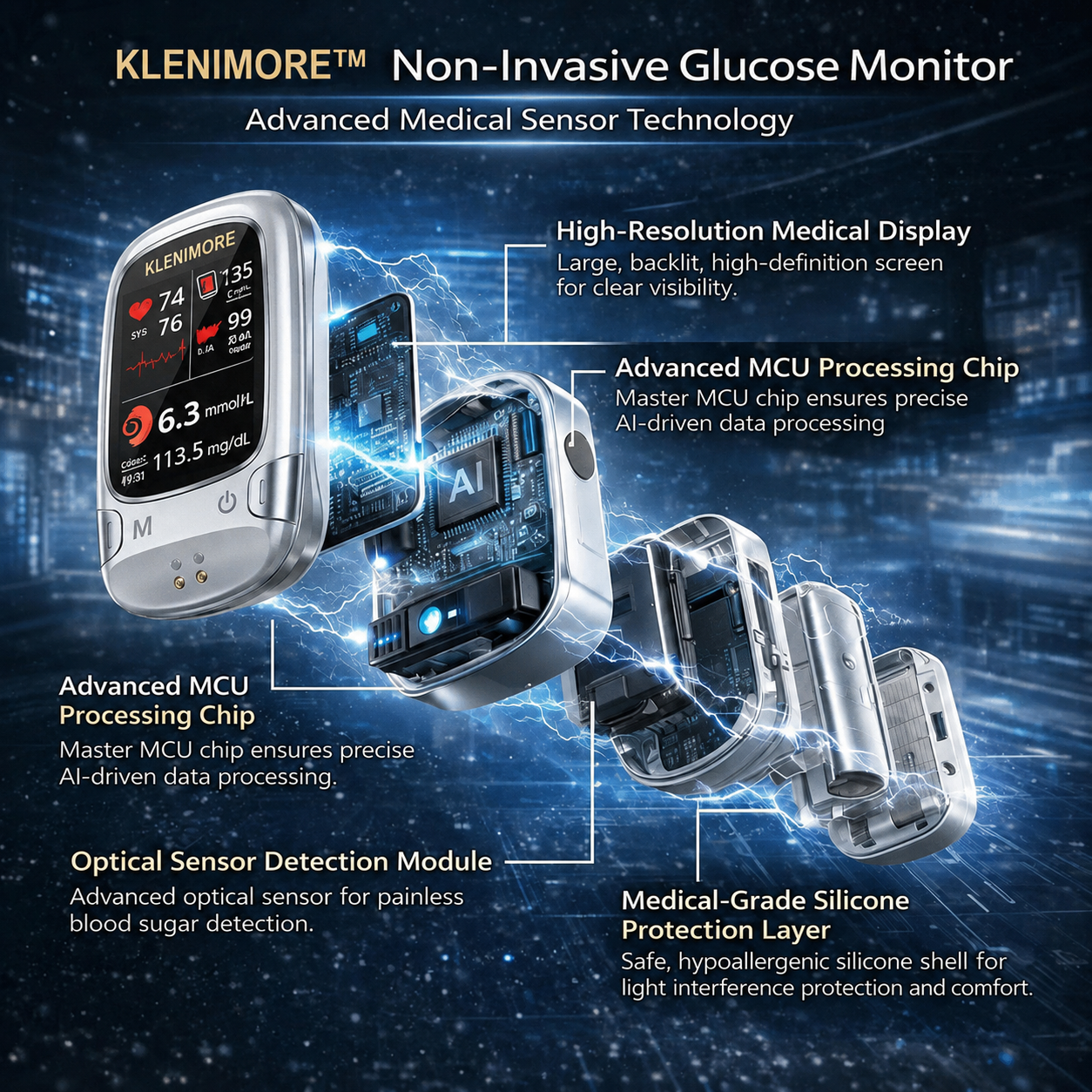 🔥Final 3 Hours: 50% OFF🏆Develops Newly Launched Non-Invasive Smart Blood Sugar Tracking Device✅TGA Approved
