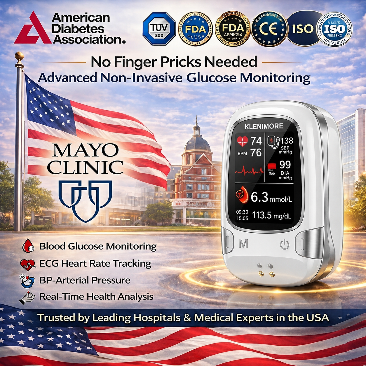 🔥Final 3 Hours: 50% OFF🏆Develops Newly Launched Non-Invasive Smart Blood Sugar Tracking Device✅TGA Approved