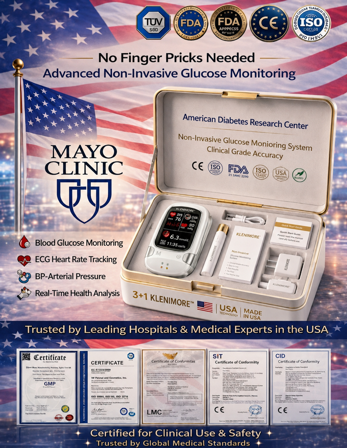 🔥Final 3 Hours: 50% OFF🏆Develops Newly Launched Non-Invasive Smart Blood Sugar Tracking Device✅TGA Approved