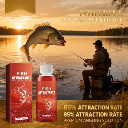 🐟【Crazy Pull & Explosive Protection】 Concentrated Red Worm Fishing Liquid, Strong Fish Attraction, Rapid Nesting & Fish Gathering, Universal Small Additive for Wild Fishing & Black Pits-8SA8