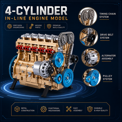 🔥HOT SALE🏎️🛠️The Ultimate Desktop Masterpiece: Miniature V8 Small-Block Static Model Kit