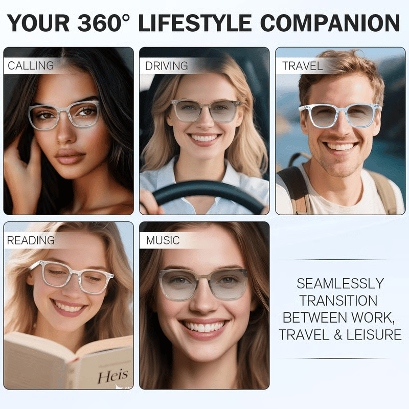 🔥 Black Friday Sale Is On Fire!🔥 AI Interpretation Smart Glasses🕶️33-Language Translation, Photochromic Lenses, AI Chat & Hands-Free Audio