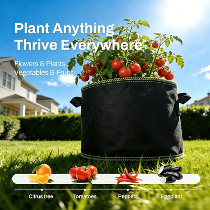 5-Pack 5 Gallon Grow Bags