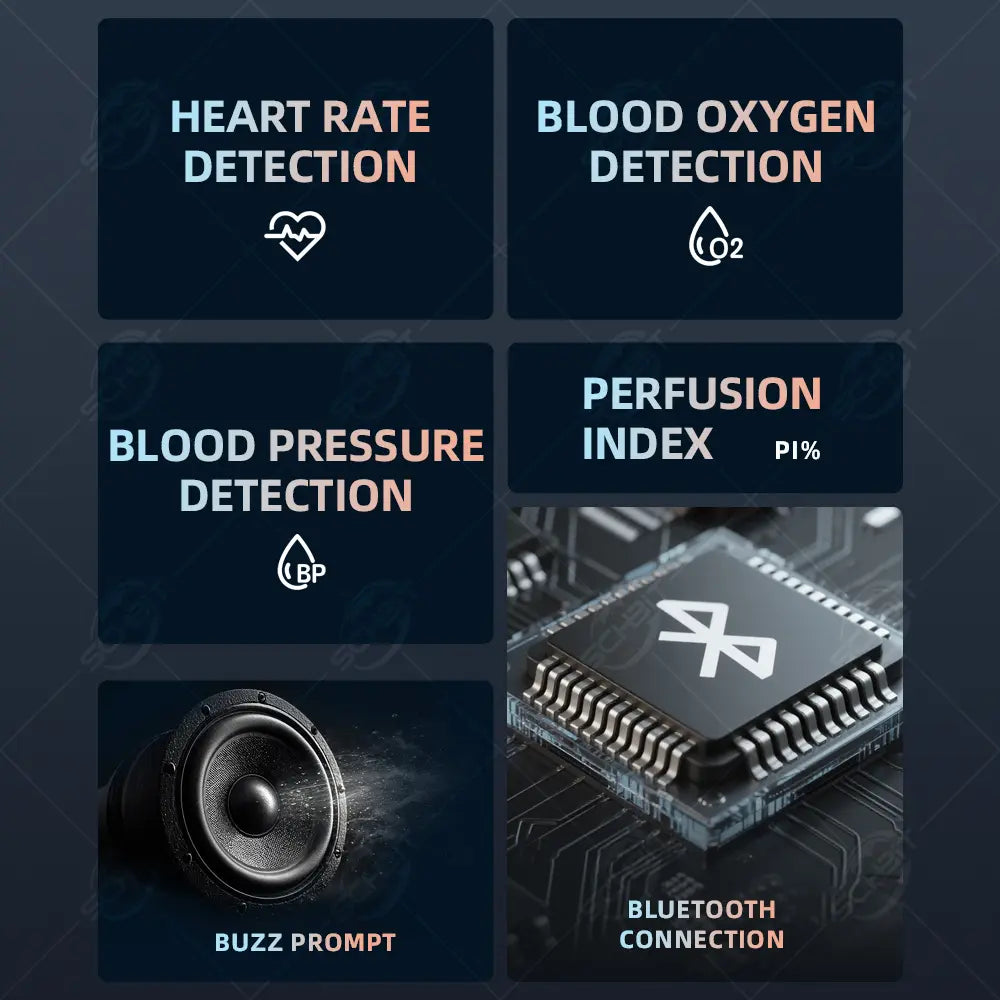 2 In 1 Dual Function Blood Oxygen and Blood Pressure Monitor