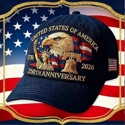 🦅USA 250th Anniversary Eagle Cap 🇺🇸 🧢Celebrate American Pride In Legendary Style