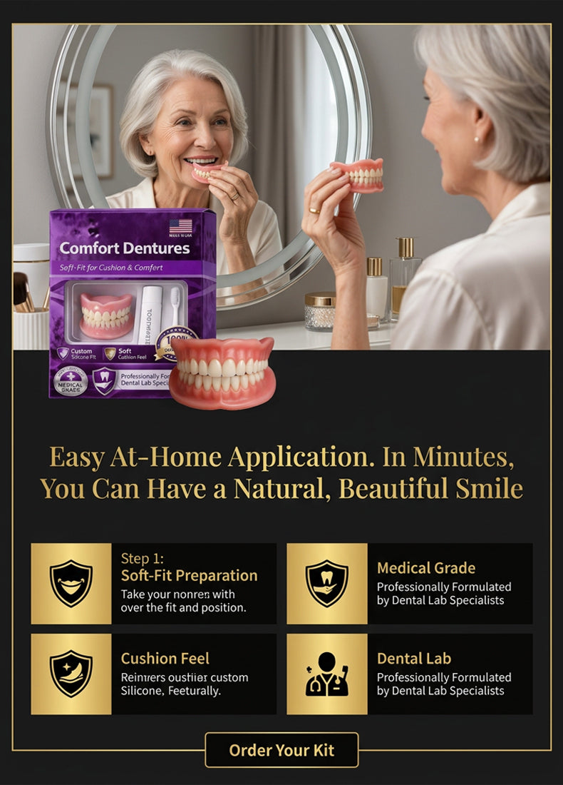 【Save $5,000 NOT Going to Dentists】Smart Silicone Teeth | Patented University Tech