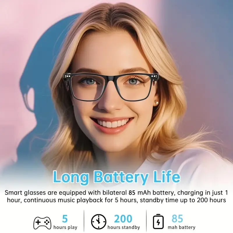 🔥 Black Friday Sale Is On Fire!🔥 AI Interpretation Smart Glasses🕶️33-Language Translation, Photochromic Lenses, AI Chat & Hands-Free Audio