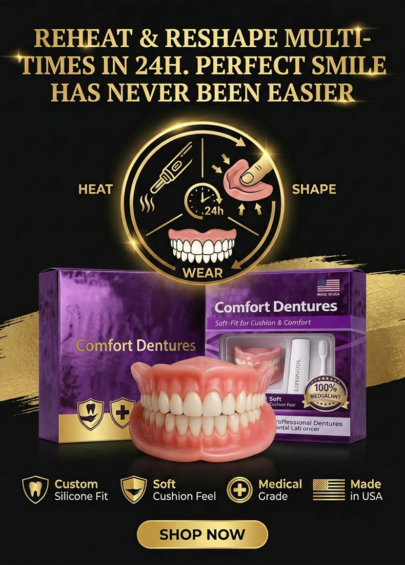 【Save $5,000 NOT Going to Dentists】Smart Silicone Teeth | Patented University Tech