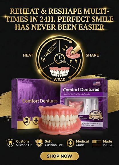 【Save $5,000 NOT Going to Dentists】Smart Silicone Teeth | Patented University Tech