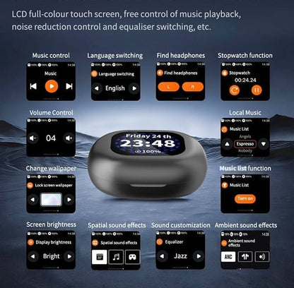 🔥Special Price $12.99 Only Today!!!⏰🔥True Powerful Bluetooth 5.4 Open Ear Earbuds, IPX5 Waterproof