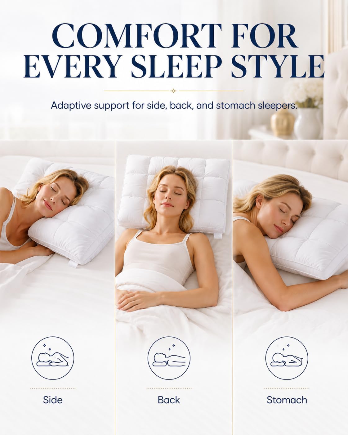3D Bread Down Bed Pillows