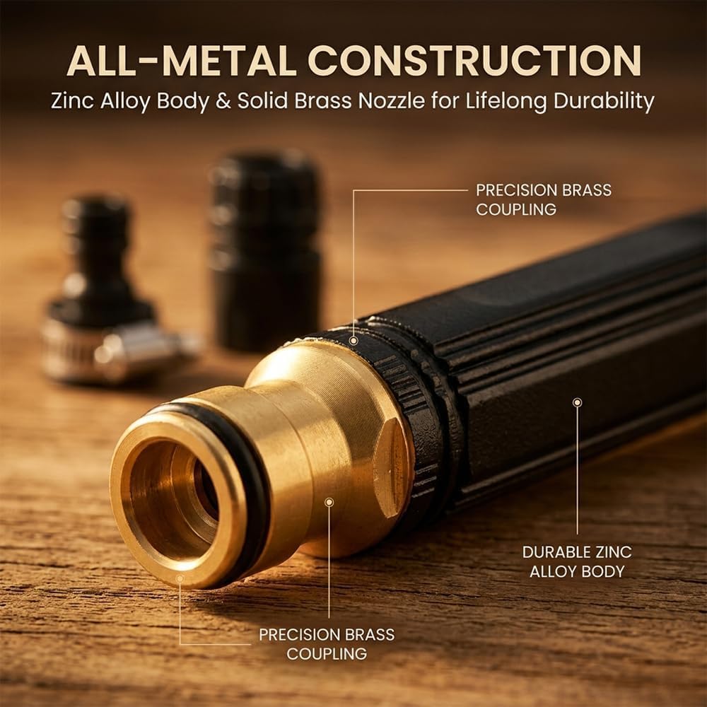 Heavy Duty Adjustable Twist Hose Nozzle Jet Sweeper Nozzle
