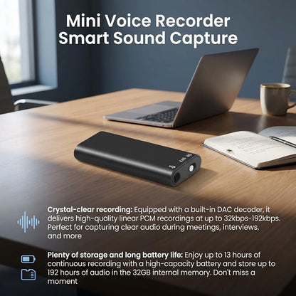 ⏰Last Day Promotion 49% 🔥Secret Spy Recorder: Professional High-Speed Audio Device
