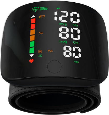 Wrist Blood Pressure Monitor, LED Display, Touchscreen Wrist Cuff