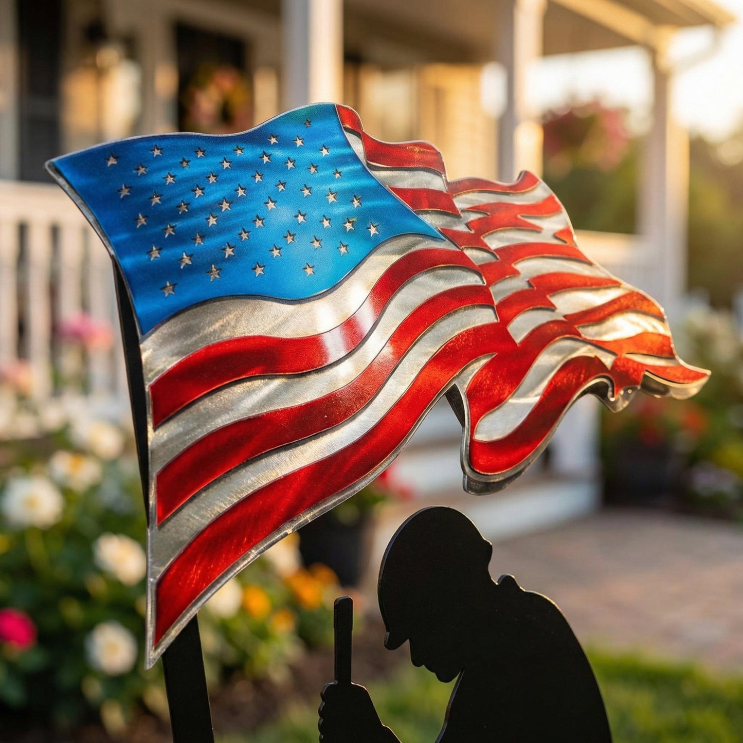 💥🔥 Limited time 57% OFF! First 50 pieces enjoy 57% off! 🔥💥 ✨🇺🇸🗽Metal Garden Stake – 🎖️ 250 Years of Defending Liberty
