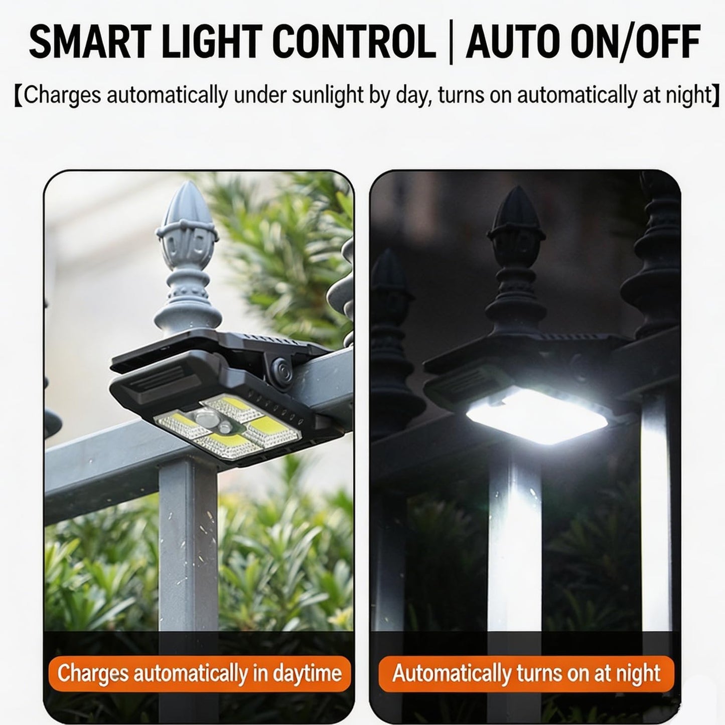 Solar Powered Motion Sensor Clip Lights