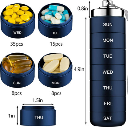 Metal Travel Pill Organizer