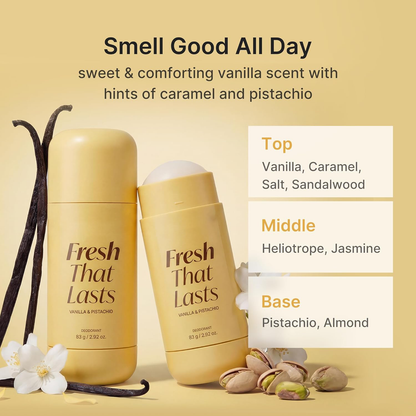 Deodorant & Antiperspirant Balm – Vanilla & Pistachio