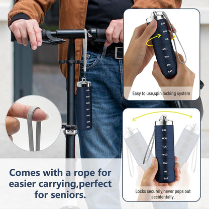 Metal Travel Pill Organizer