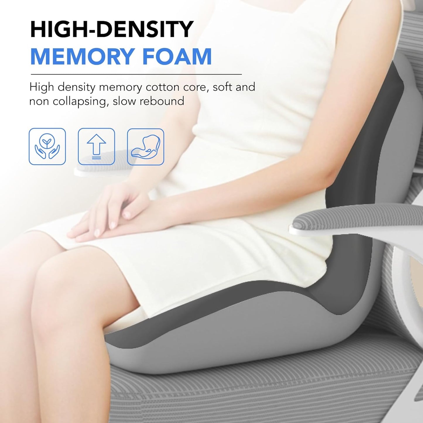 Ergonomic Memory Foam Seat Cushion