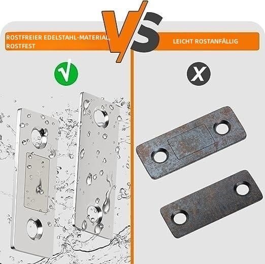 InvisiLock™ | Ultradünne Unsichtbare Schranktürmagnete (4er-Satz)