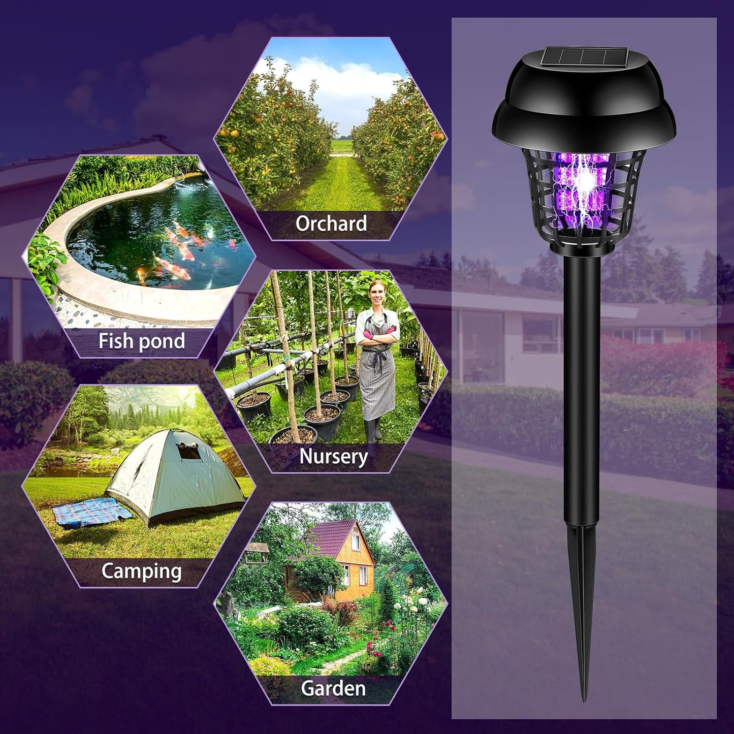 Solar Mosquito Catching Decorative Light