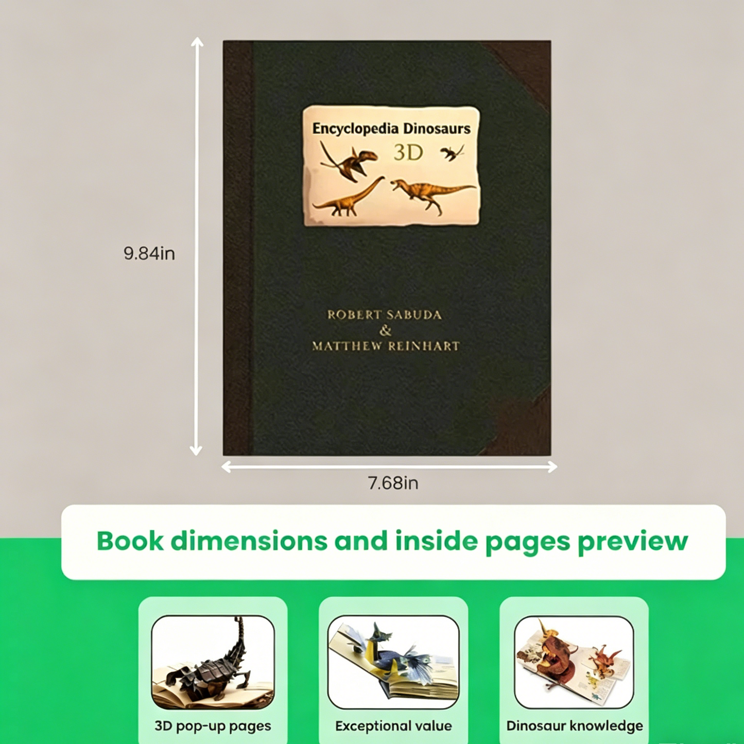 📚️3D Dinosaur Encyclopedia Book
