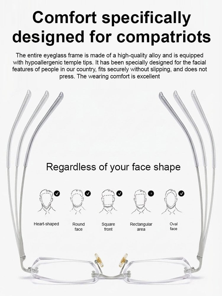 [Co-Created by Designers]Gypsophila Smart Zoom and Color-Changing Reading Glasses, Auto Focus Distance Near Progressive Multi-focus HD Vision