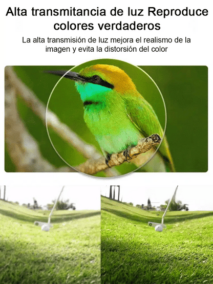 Protect your eyes smartly: Blue light filter and auto-focus in a unique design.