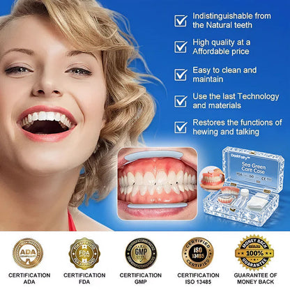 🔥Ends Today: 75% OFF! ⏰DarkFairy™ Medical Full Denture with Strong Suctiond Custom-Fit Full Functional Dentures🦷