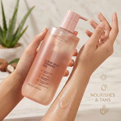 Get Natural Tan Under The Sun ✨ Clear Tanning Gel