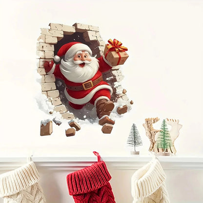 Creative Christmas Santa Wall Stickers