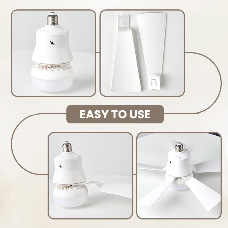 🔥LAST DAY 50% OFF❄️2-in-1 Portable Ceiling Fan & Light With Remote Control💡