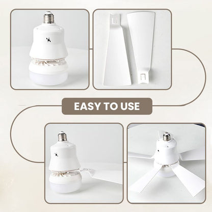 🔥LAST DAY 50% OFF❄️2-in-1 Portable Ceiling Fan & Light With Remote Control💡