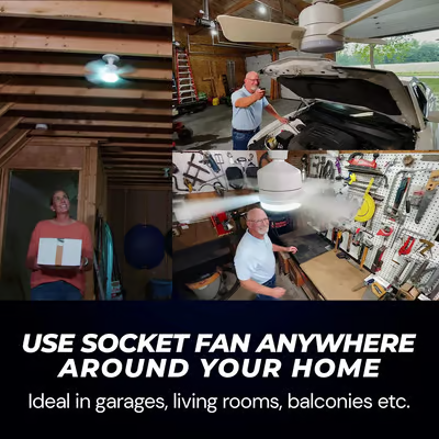 🔥LAST DAY 50% OFF❄️2-in-1 Portable Ceiling Fan & Light With Remote Control💡