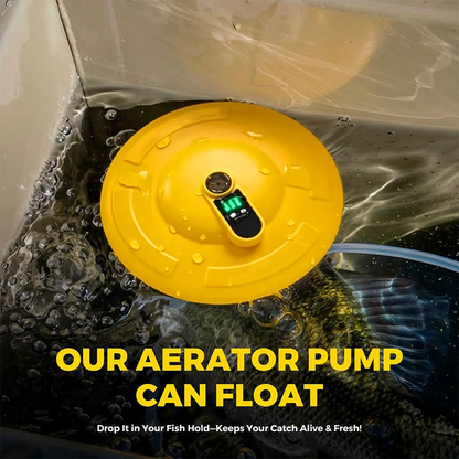🔥Portable Bait Aerator Pump, Floating Oxygen Bubbler with Rechargeable Battery, Compact Design for Buckets and Transport