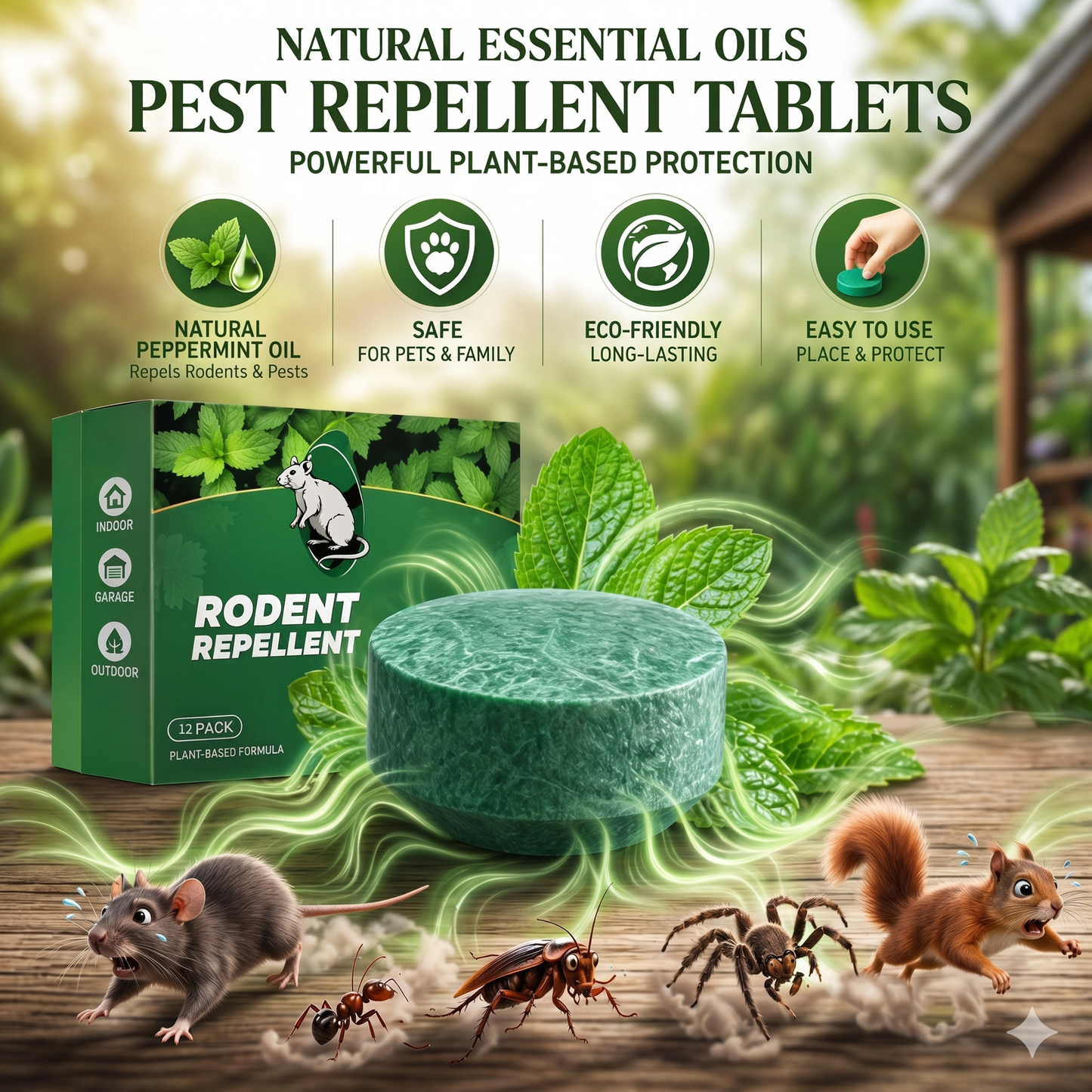 💥LAST DAY SALE 50%OFF💥🐀 12-Pack Popular Natural Rodent Repellent Balls