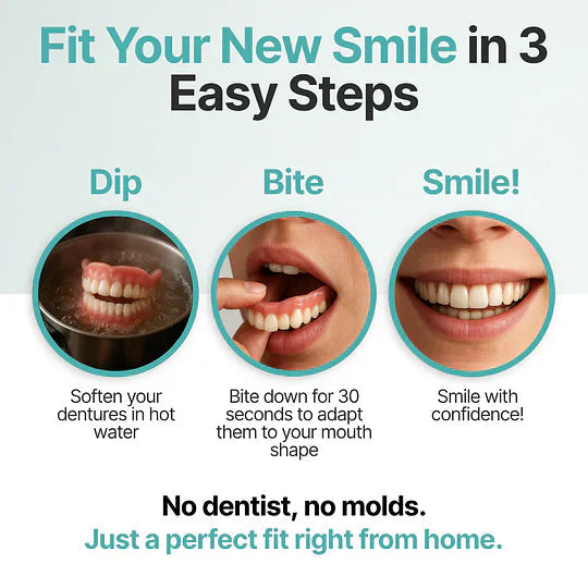 HazyGalaxy™ Custom-Fit Dentures ENDS TODAY 70% OFF | Smile with Confidence