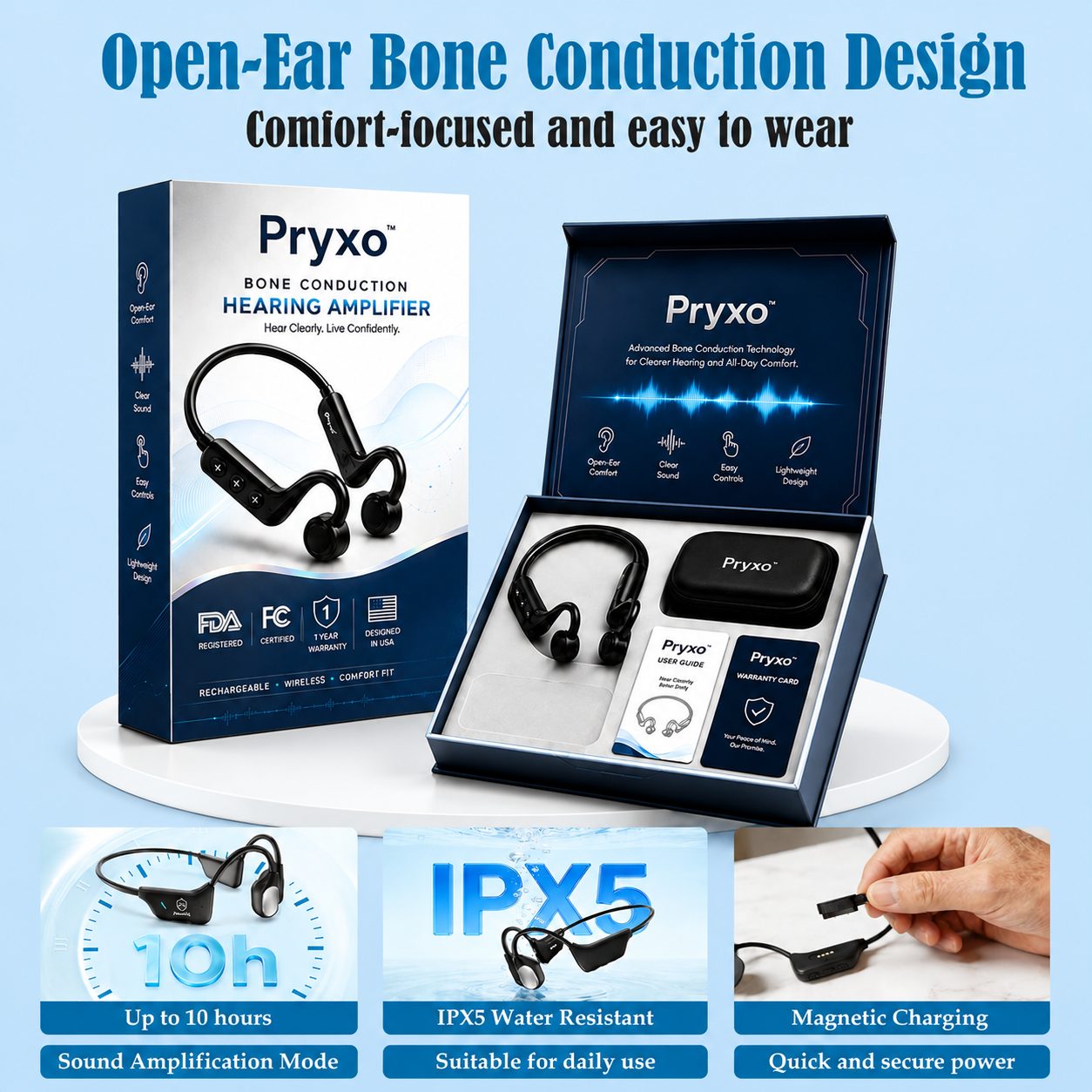 🔥Limited-Time Offer🔥 Rediscover Clear Sound with the Yunpso X2 Bone Conduction Hearing Aid